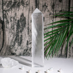 Selenite Tetrahedron Tower - helmsman - crystal