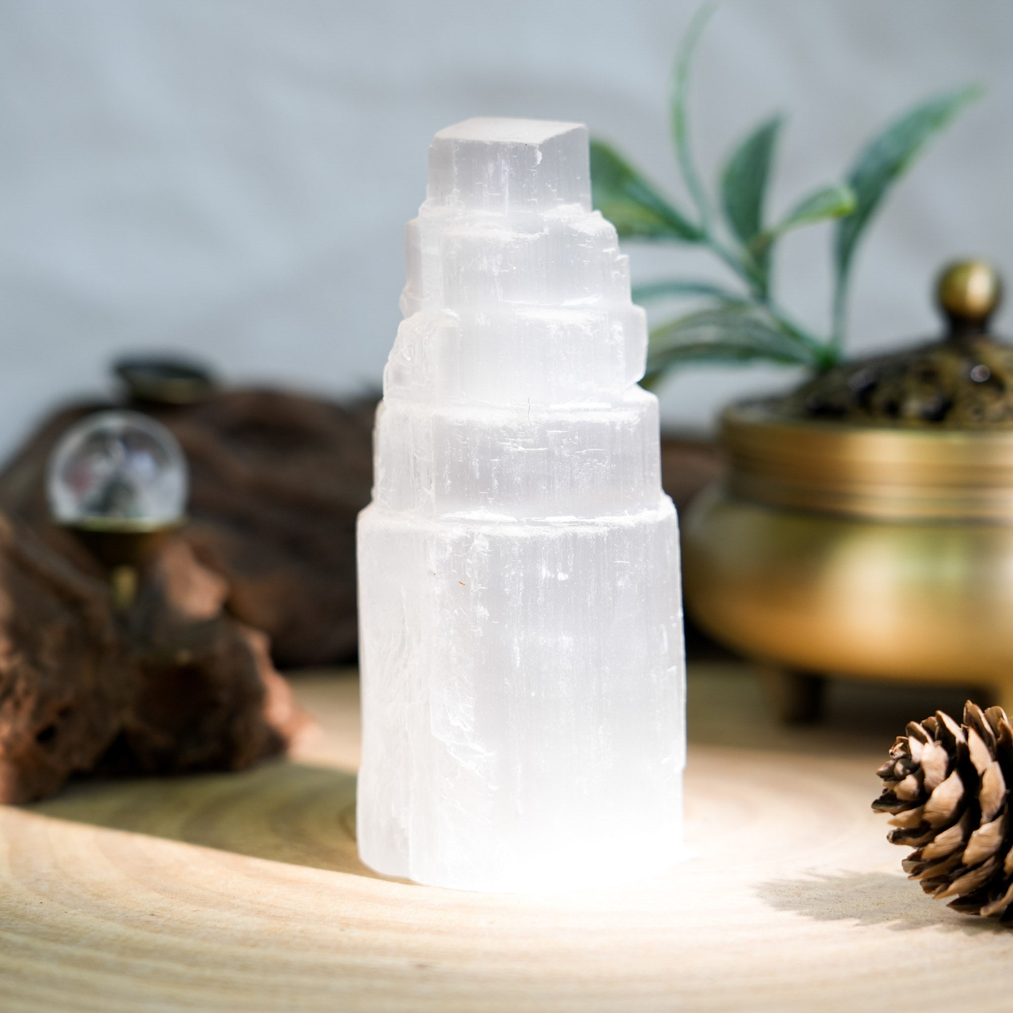 Selenite Tower - helmsman - crystal