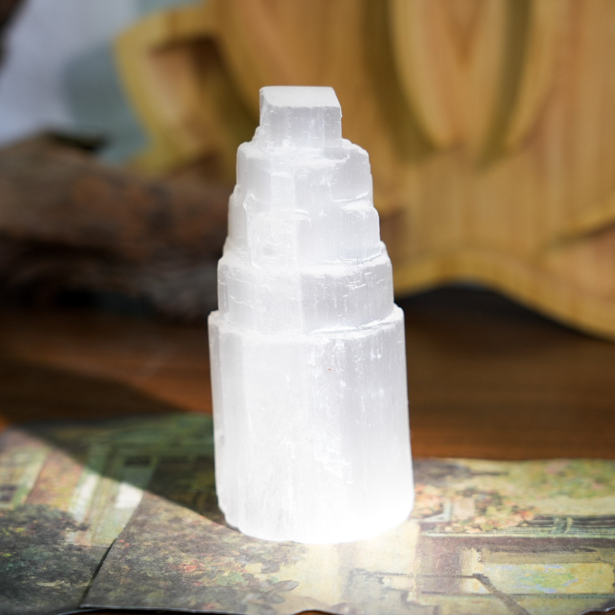 Selenite Tower - helmsman - crystal