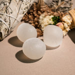 Selenite Tumbled Stone Set - helmsman - crystal