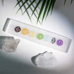 Seven Chakras Selenite Wand - helmsman - crystal
