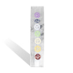 Seven Chakras Selenite Wand - helmsman - crystal