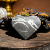 Shell Stone Heart - helmsman - crystal