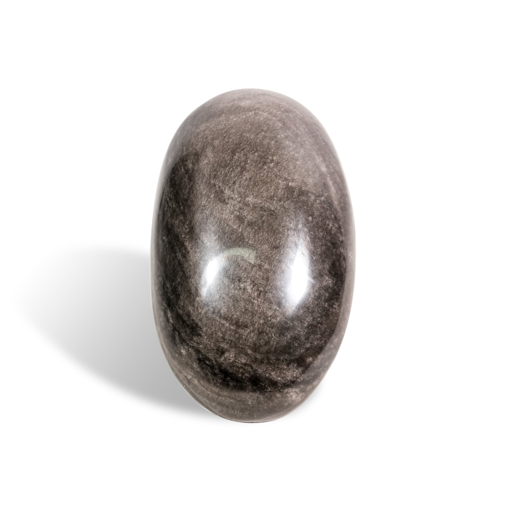 Silver Obsidian Palm - helmsman - crystal