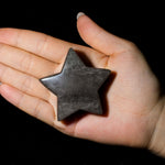 Silver Obsidian Pentagram - helmsman - crystal