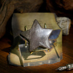 Silver Obsidian Pentagram - helmsman - crystal