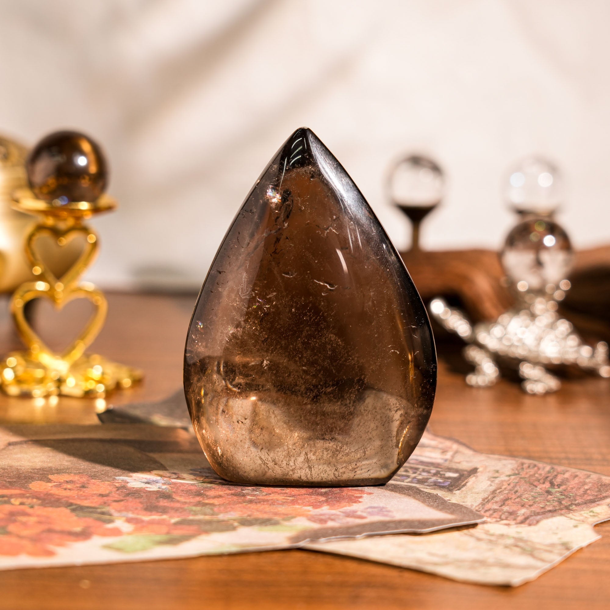 Smoky Quartz Flame Freeform - helmsman - crystal