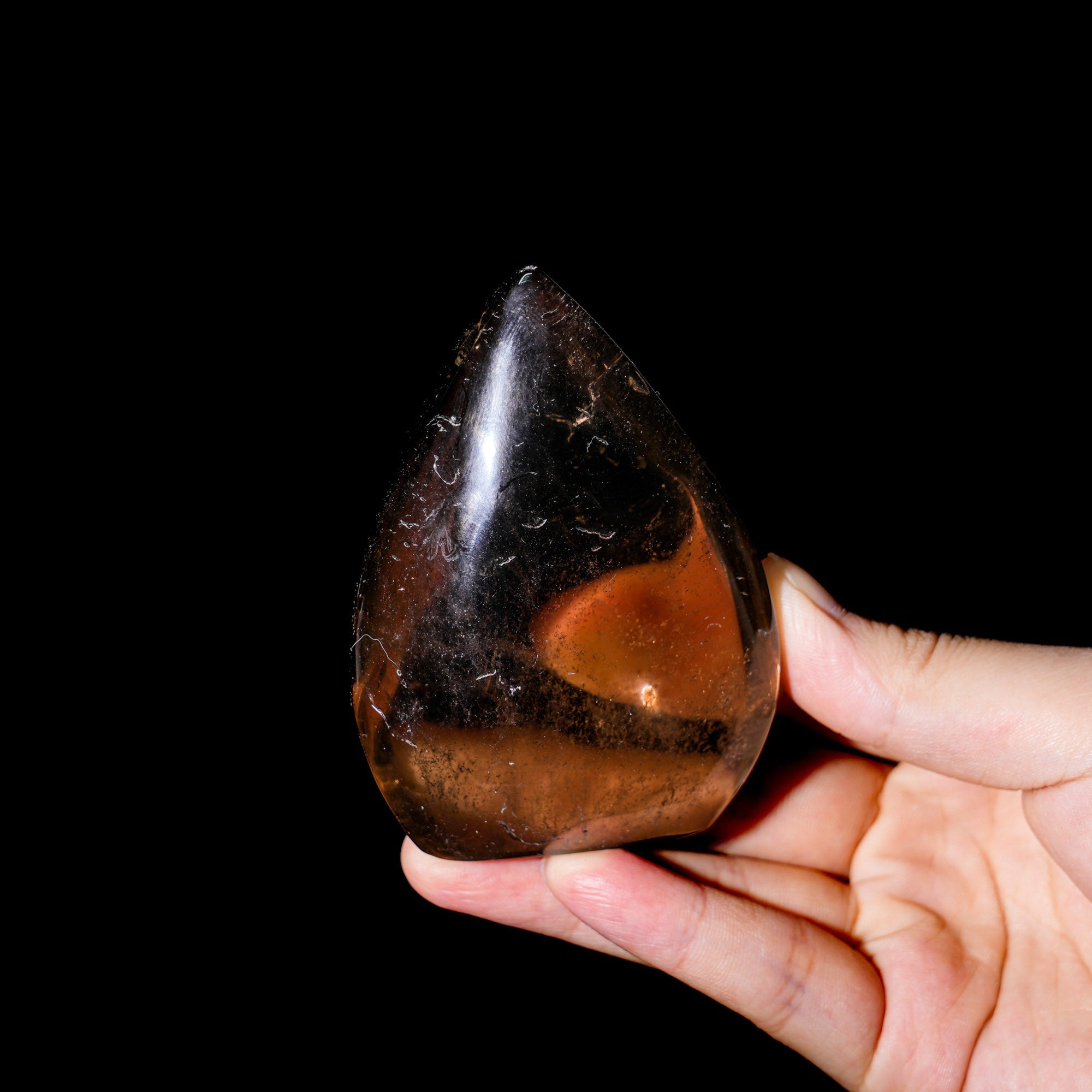 Smoky Quartz Flame Freeform - helmsman - crystal