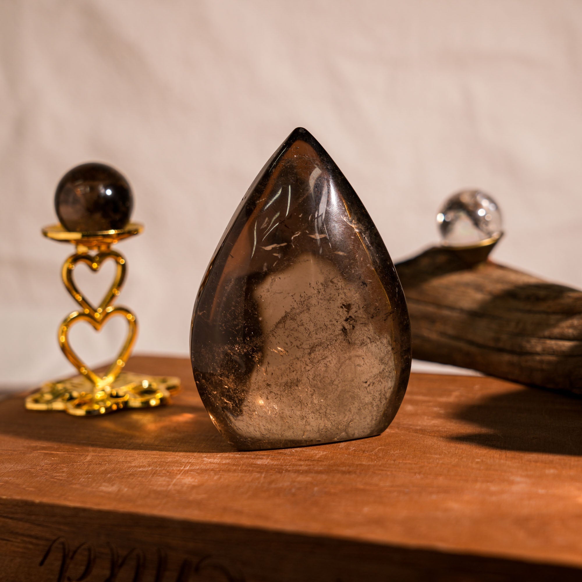 Smoky Quartz Flame Freeform - helmsman - crystal