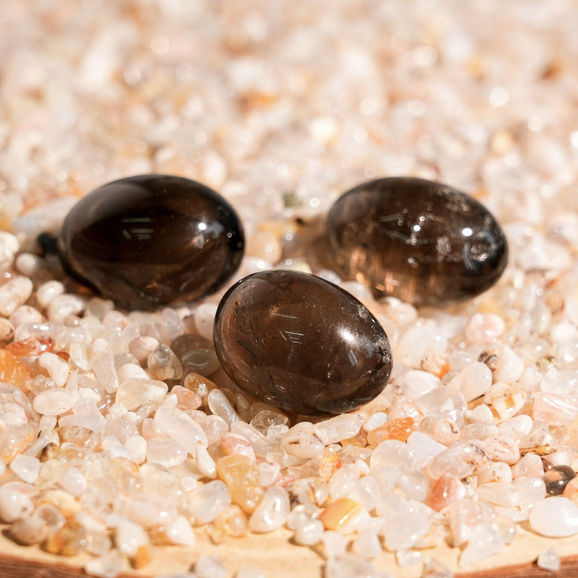 Smoky Quartz Tumbled Stone Set - helmsman - crystal