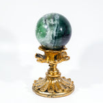Snowflake Fluorite Sphere - Helmsman Crystal - Healing Crystal