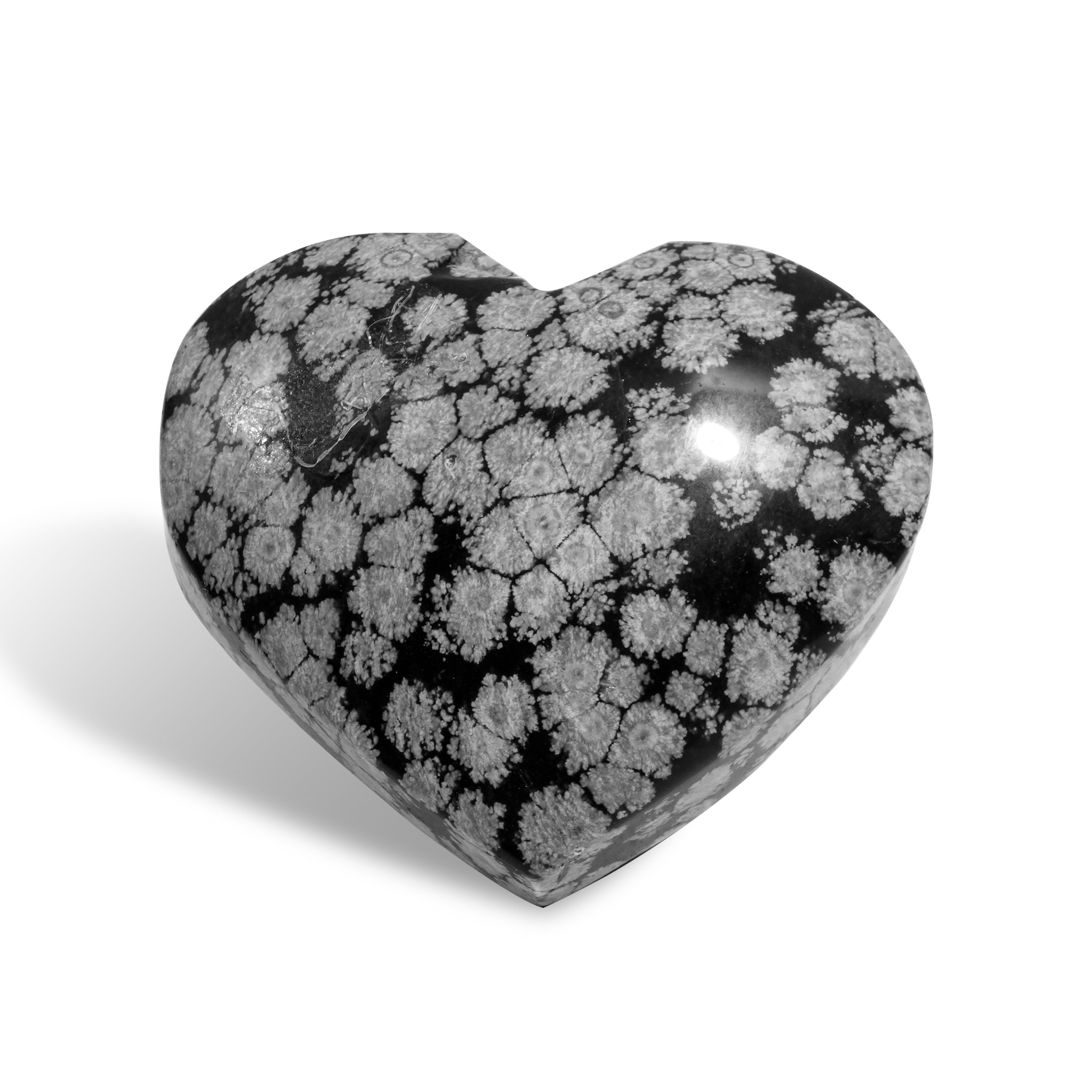 Snowflake Obsidian Heart-Helmsman Crystal