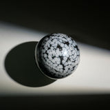 Snowflake Obsidian Sphere - helmsman - crystal