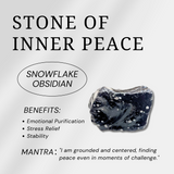Snowflake Obsidian Sphere-Helmsman Crystal