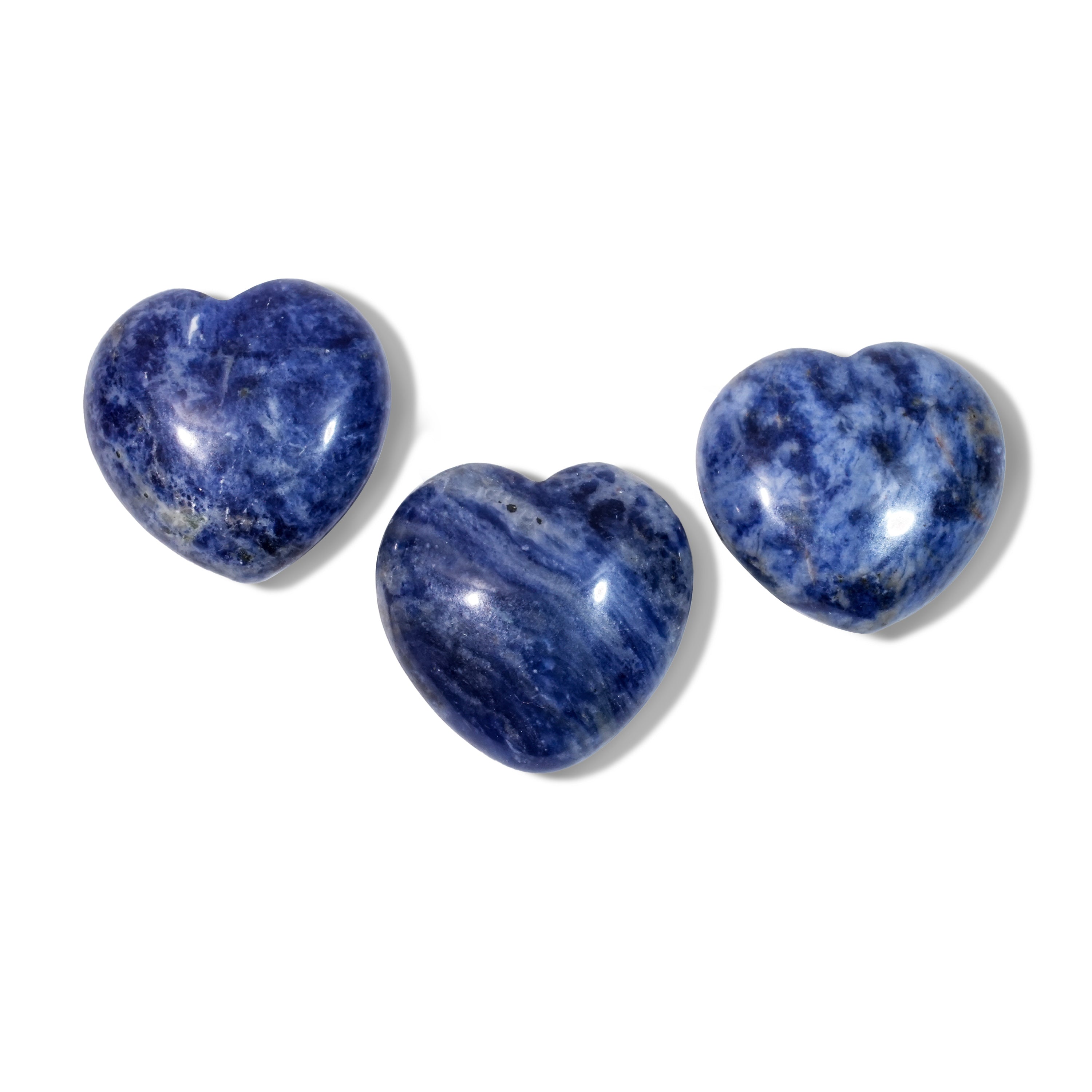 Sodalite Mini Heart Set-Helmsman Crystal