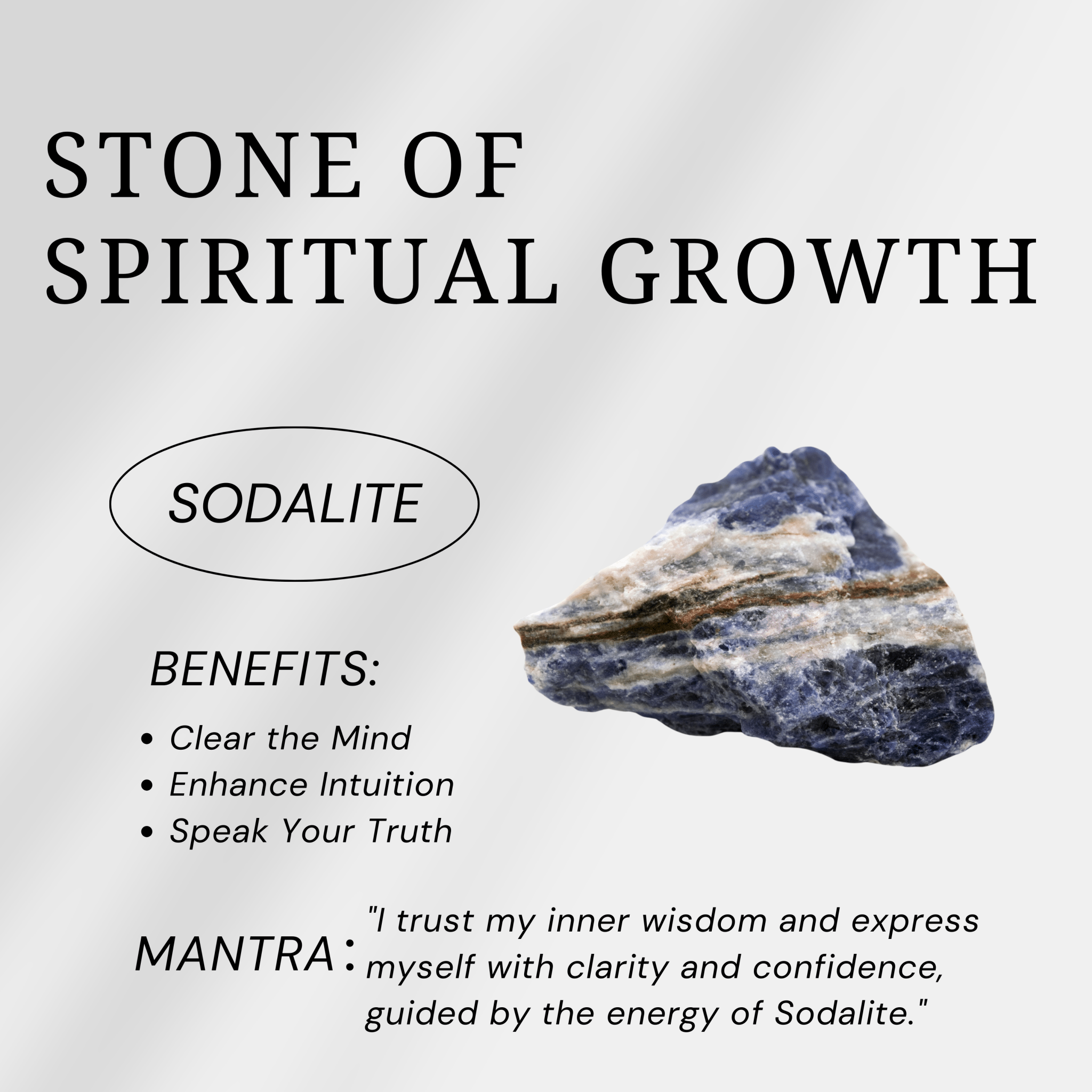 Sodalite Point - helmsman - crystal