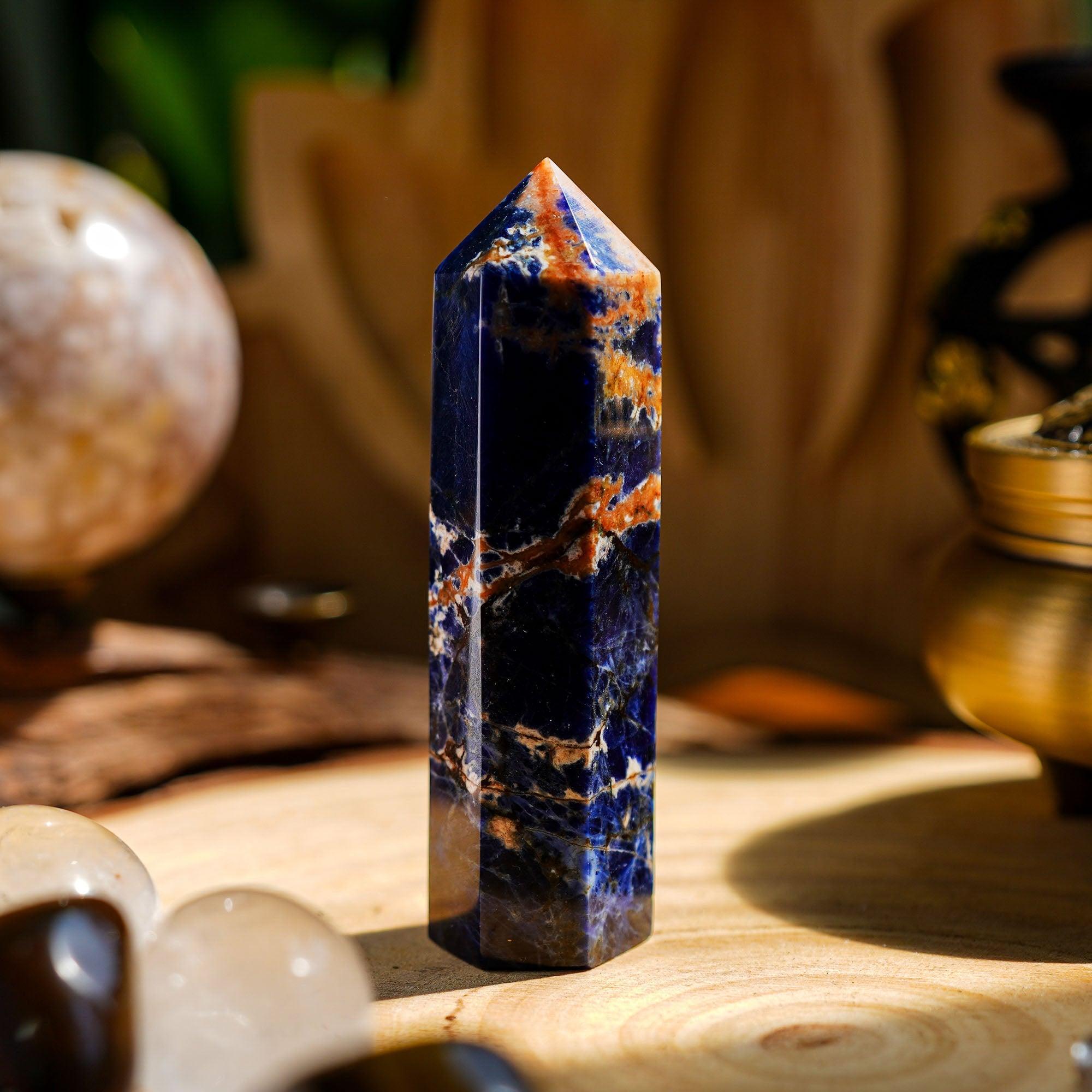 Sodalite Point - helmsman - crystal