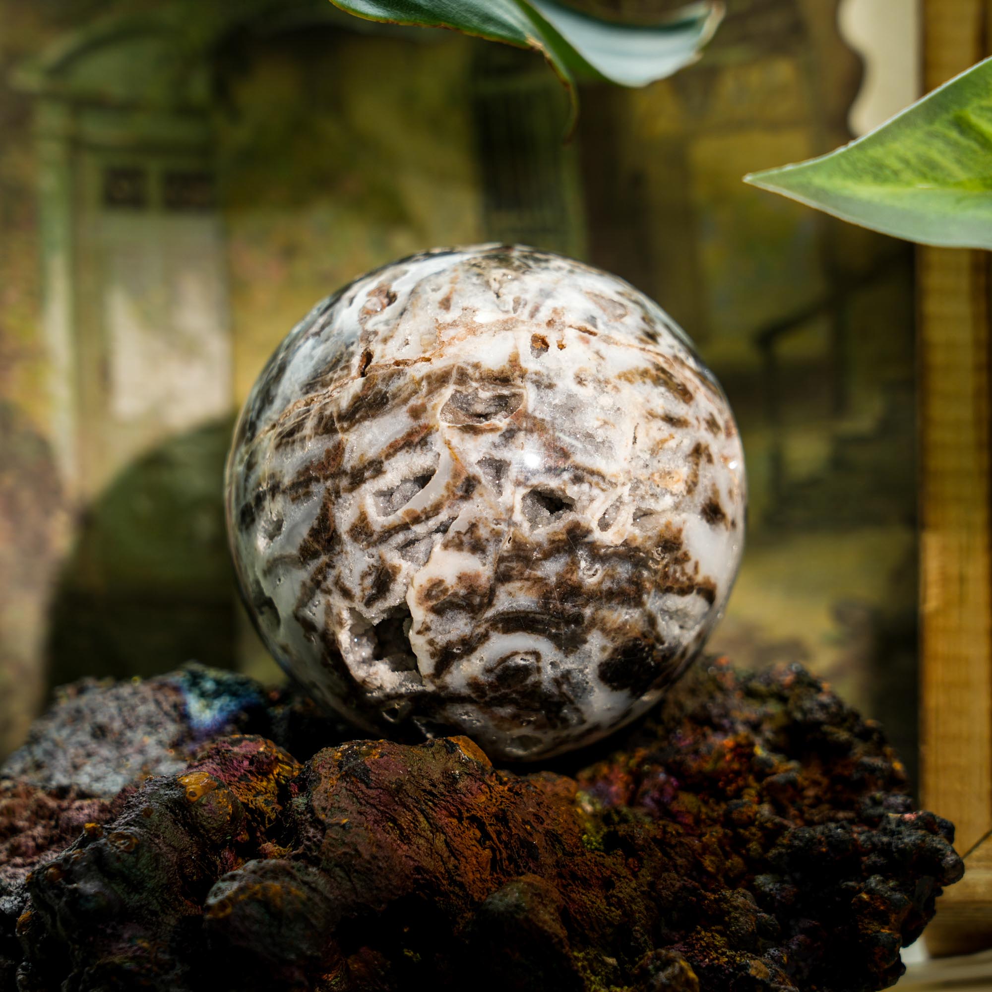 Sphalerite Sphere - helmsman - crystal