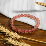 Strawberry Quartz Bracelet - helmsman - crystal