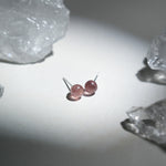 Strawberry Quartz Earrings - helmsman - crystal