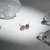 Strawberry Quartz Earrings - helmsman - crystal