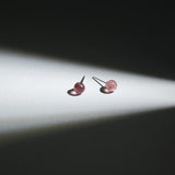 Strawberry Quartz Earrings - helmsman - crystal