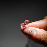 Strawberry Quartz Earrings - helmsman - crystal