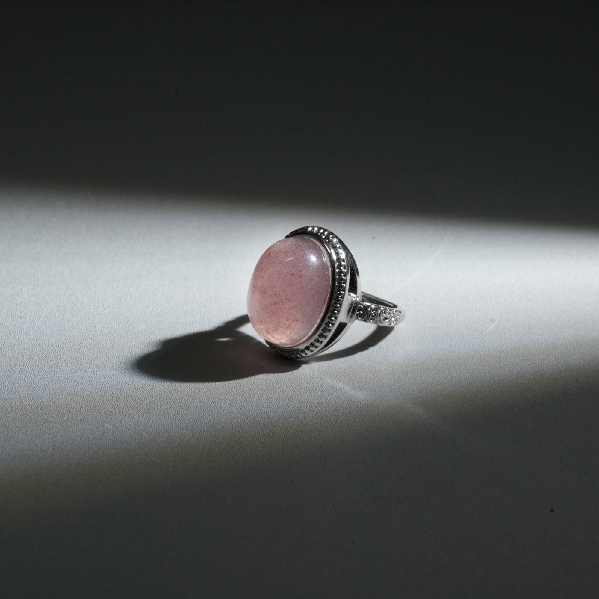 Strawberry Quartz Ring - helmsman - crystal