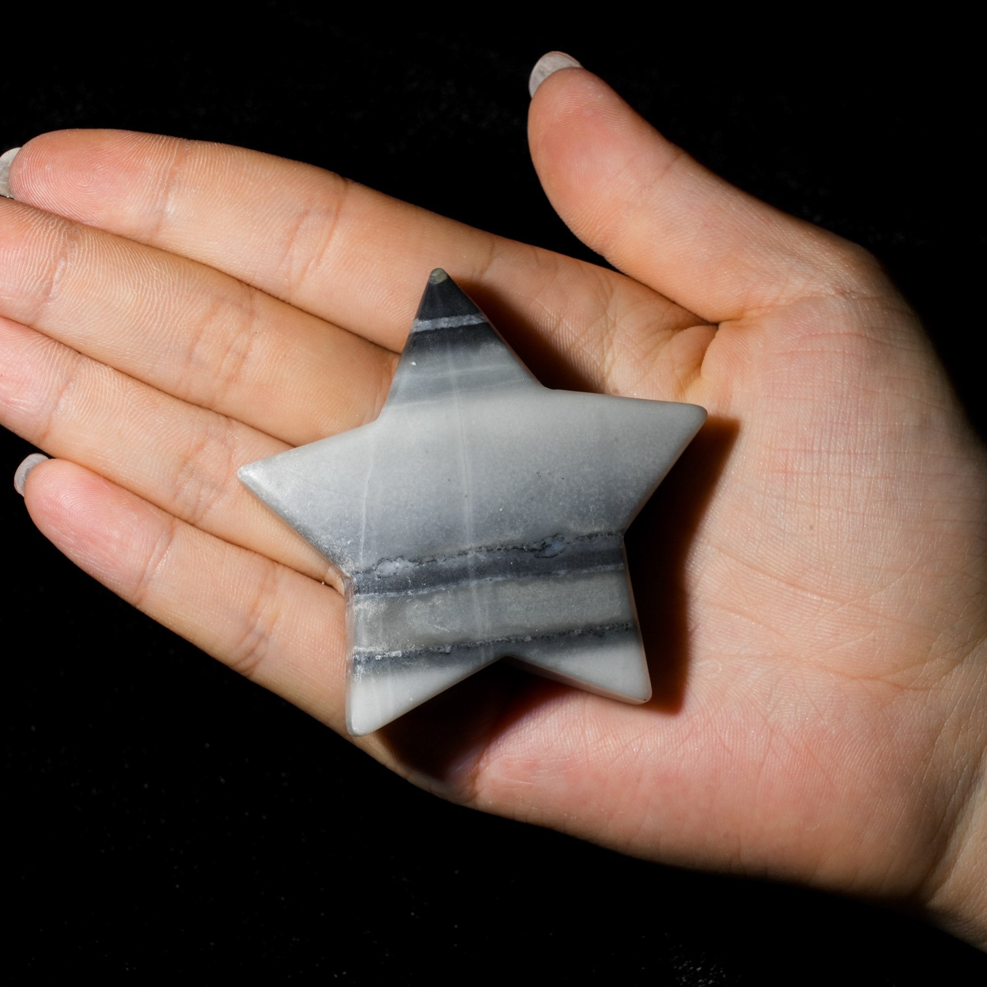 Taiji Jade Pentagram - helmsman - crystal