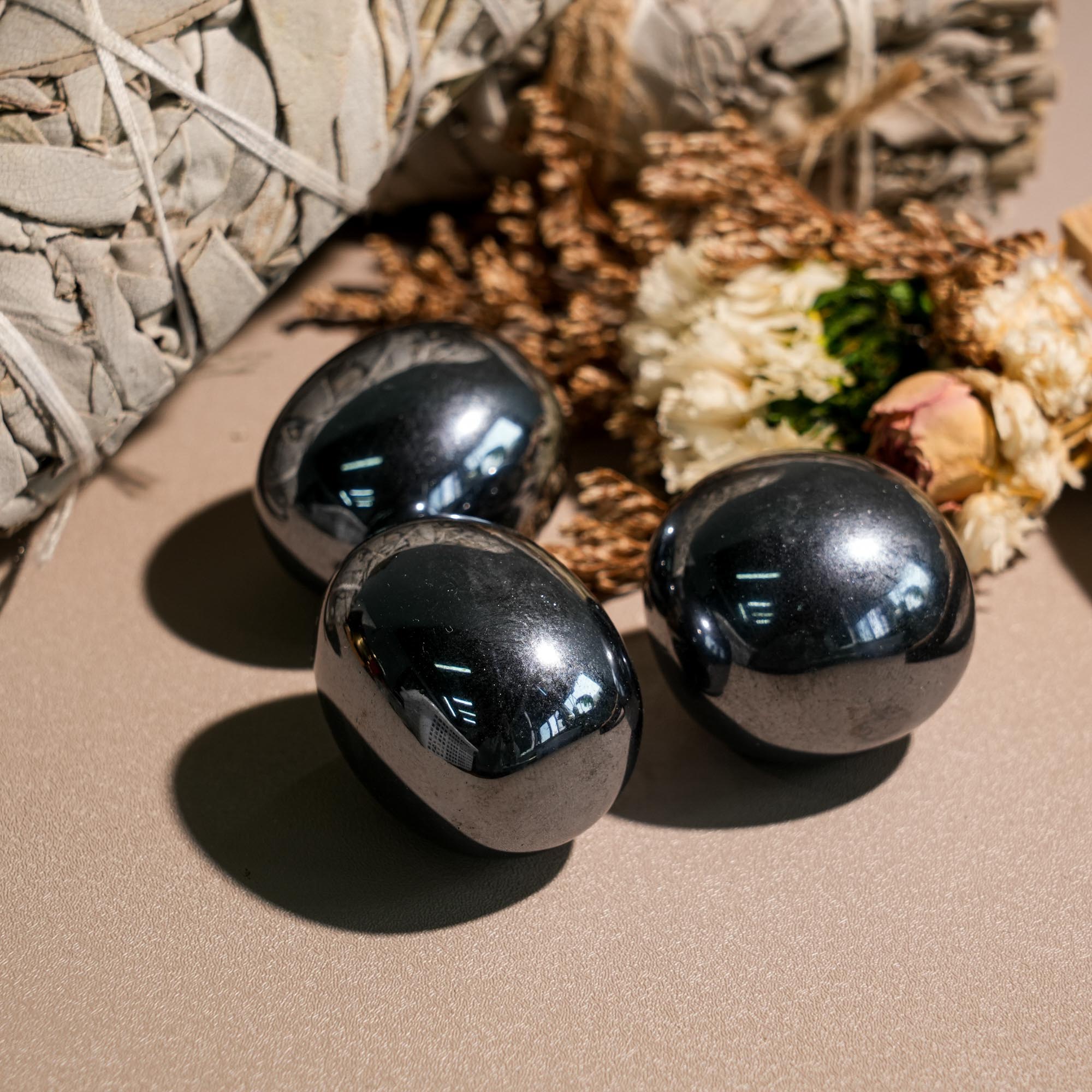 Terahertz Tumbled Stone Set - helmsman - crystal