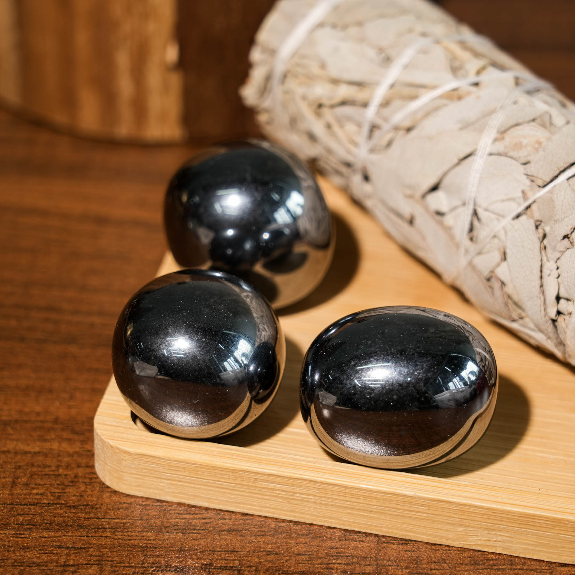 Terahertz Tumbled Stone Set - helmsman - crystal
