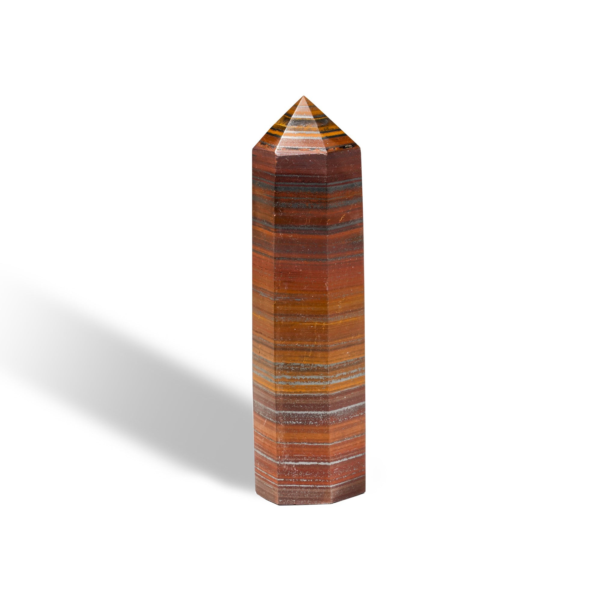 Tiger Iron Crystal Point - helmsman - crystal