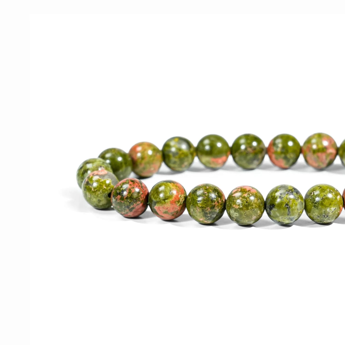 Unakite Jasper Bracelet - helmsman - crystal