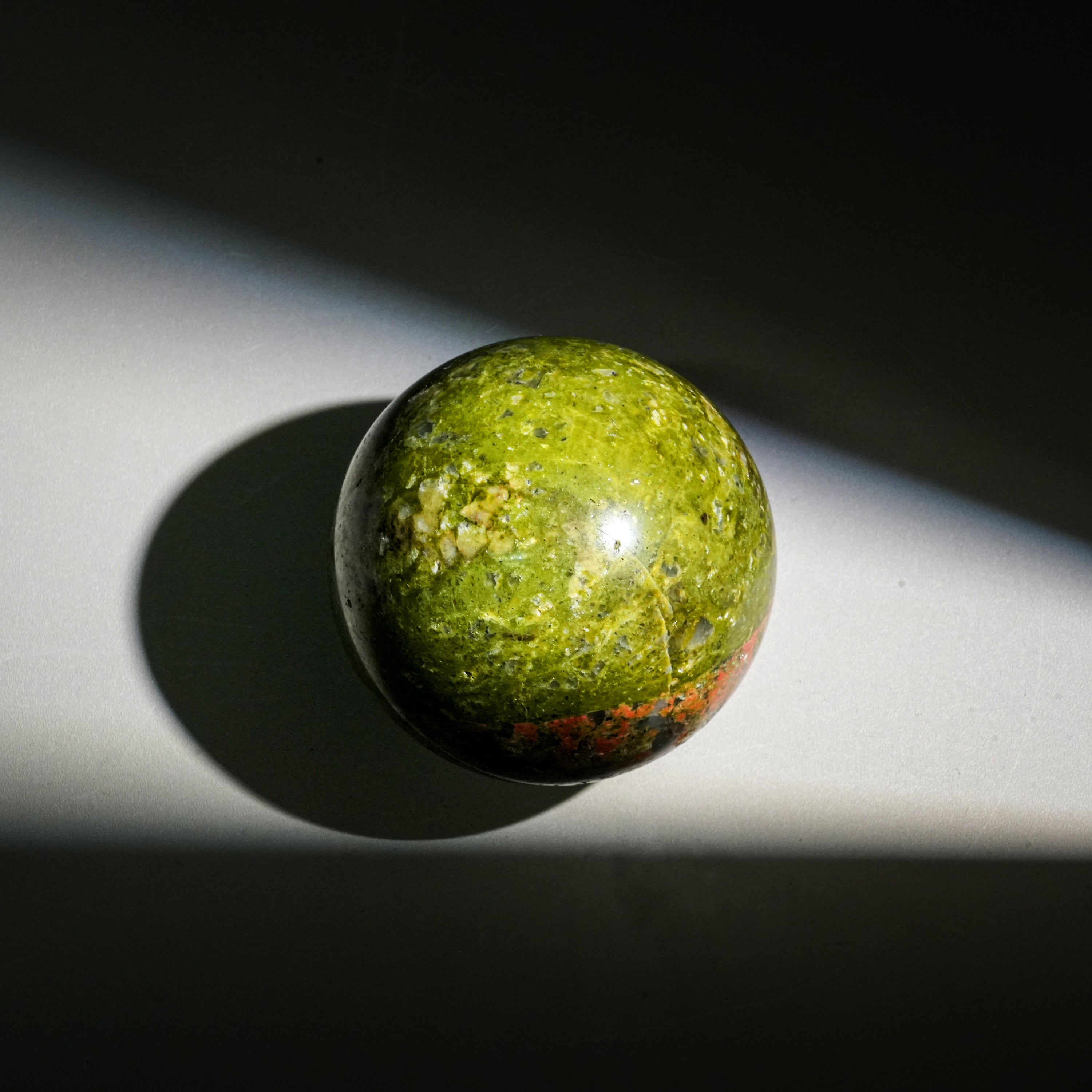 Unakite Sphere-Helmsman Crystal