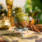 Unakite Sphere-Helmsman Crystal