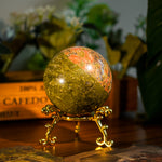 Unakite Sphere-Helmsman Crystal