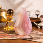 Violet Agate Flame Freeform - helmsman - crystal