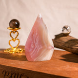 Violet Agate Flame Freeform - helmsman - crystal