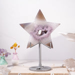 Violet Agate Pentagram Ornament - helmsman - crystal