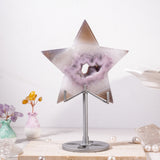 Violet Agate Pentagram Ornament - helmsman - crystal