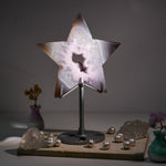 Violet Agate Pentagram Ornament - helmsman - crystal