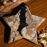 Volcanic Agate Pentagram Ornament - helmsman - crystal