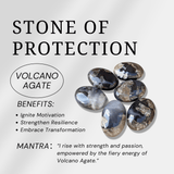 Volcano Agate Point - helmsman - crystal