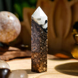 Volcano Agate Point - helmsman - crystal