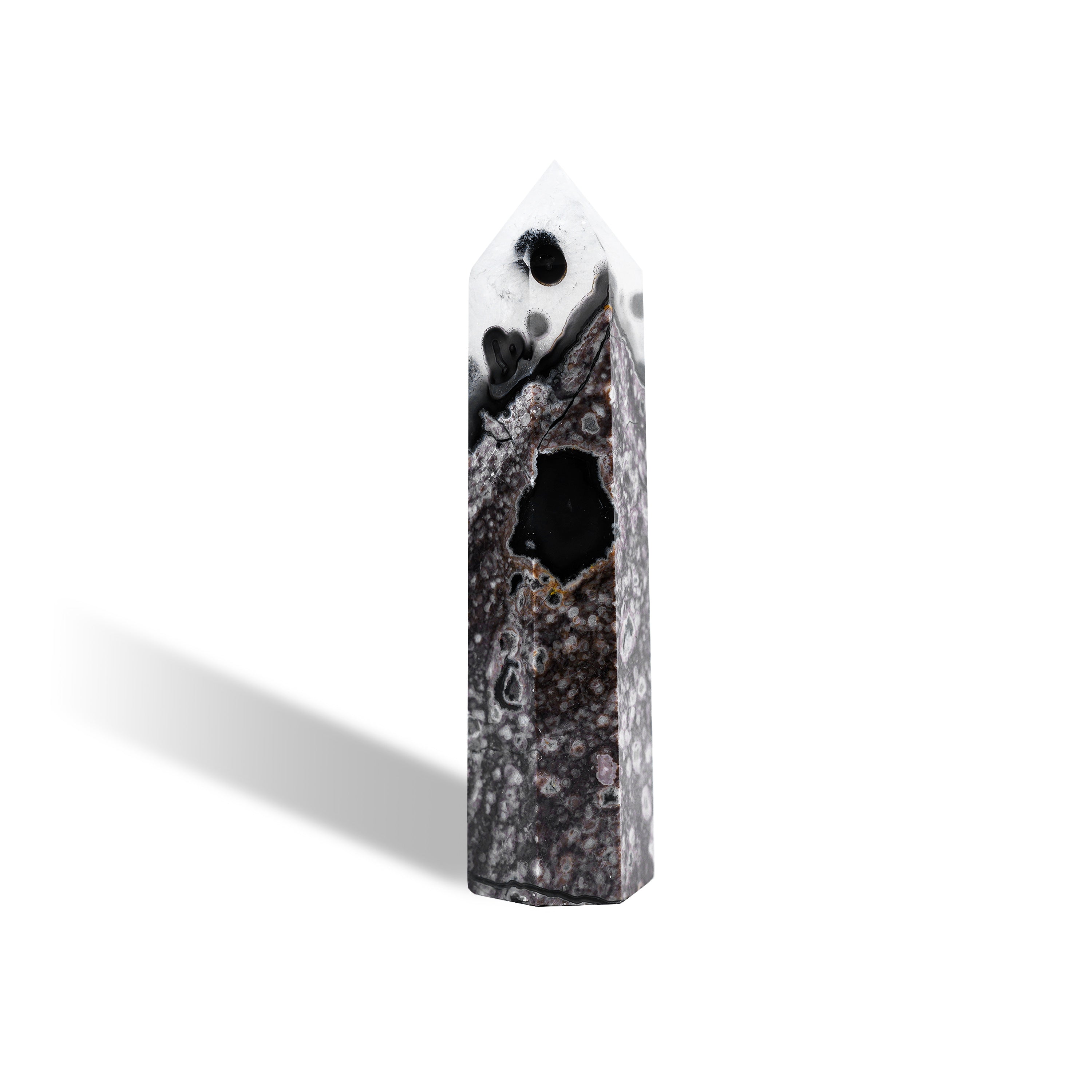 Volcano Agate Point-Helmsman Crystal