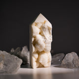 White Calcite Tower - helmsman - crystal