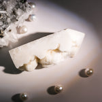 White Calcite Tower - helmsman - crystal