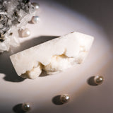White Calcite Tower - helmsman - crystal