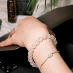 White Moonstone Bracelet - helmsman - crystal