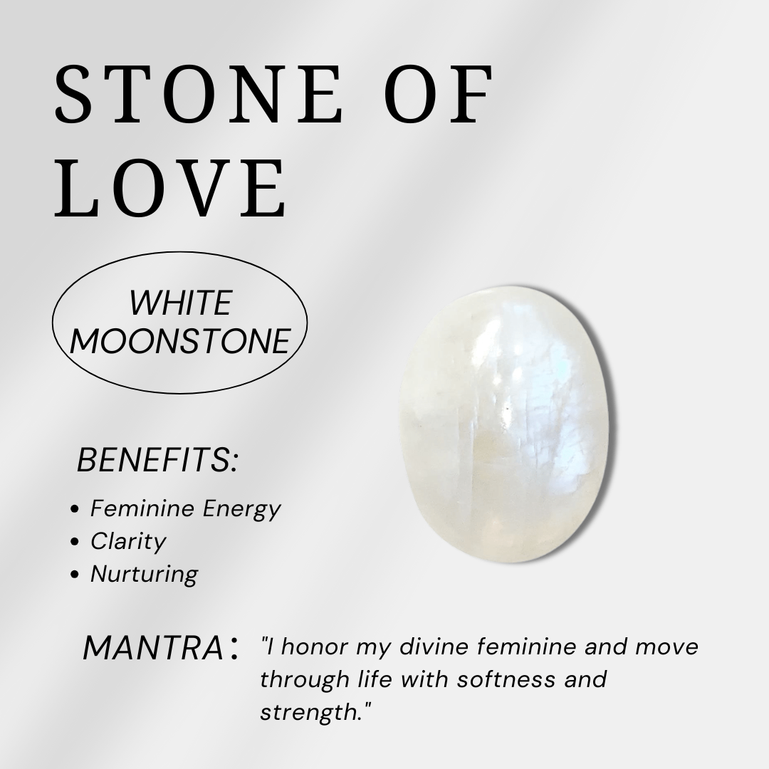 White Moonstone Bracelet - helmsman - crystal